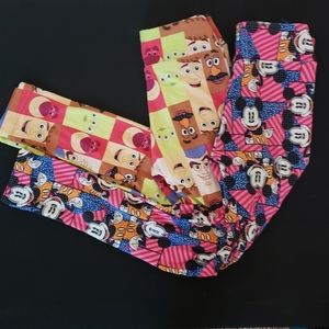 Lularoe disney toy story Mickey mouse leggings